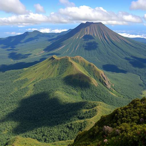 Mount Elgon caldera and lush slopes